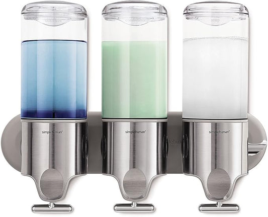 simplehuman Triple Wall Mount Shower Dispenser