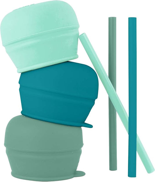 Boon Snug Sippy Cup Lids and Straws Green